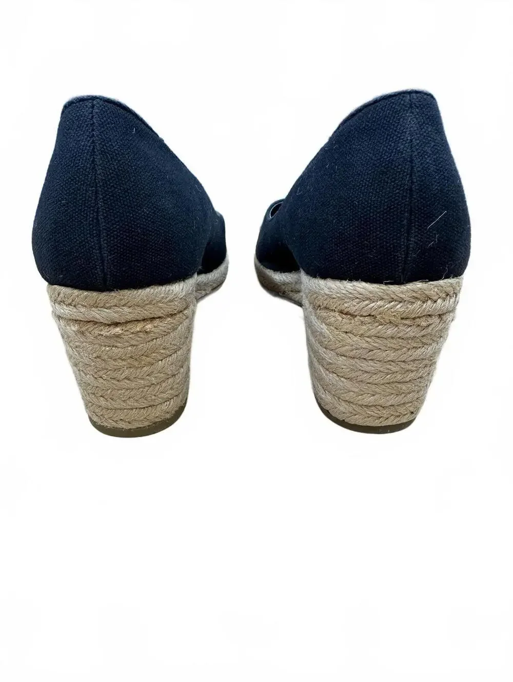 Chadwicks Black Espadrille Wedge Pumps